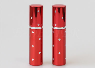 赤い小型20mlはシールの携帯用香水の噴霧器の表面の点ねじを刻みました