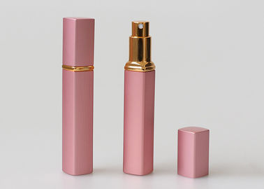 ピンクによって刻まれるガラス旅行香水の噴霧器は12ml長方形の形をびん詰めにする