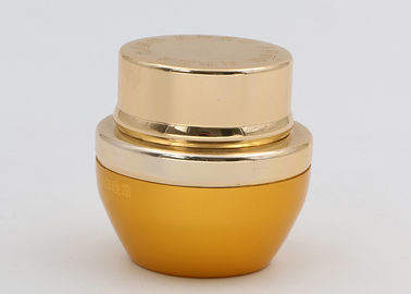 ふた、金のガラス軟膏が付いている曇らされた小さいガラス化粧品の瓶は贅沢を震動させます